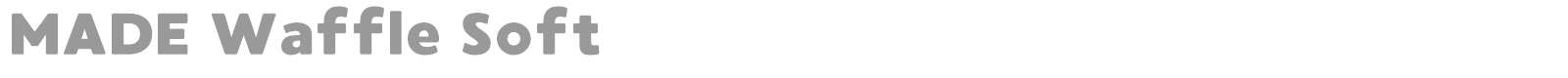 Made Waffle Soft font preview